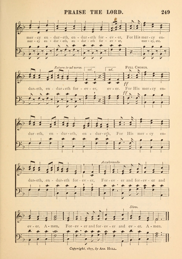 Gospel Praise Book.: a collection of choice gems of sacred song suitable for church service, gospel praise meetings, and family devotions. (Complete ed.) page 249