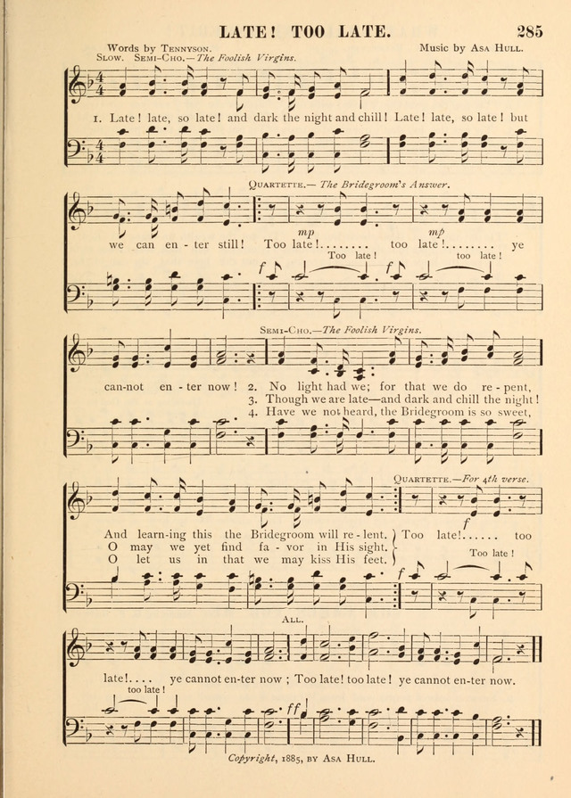 Gospel Praise Book.: a collection of choice gems of sacred song suitable for church service, gospel praise meetings, and family devotions. (Complete ed.) page 285