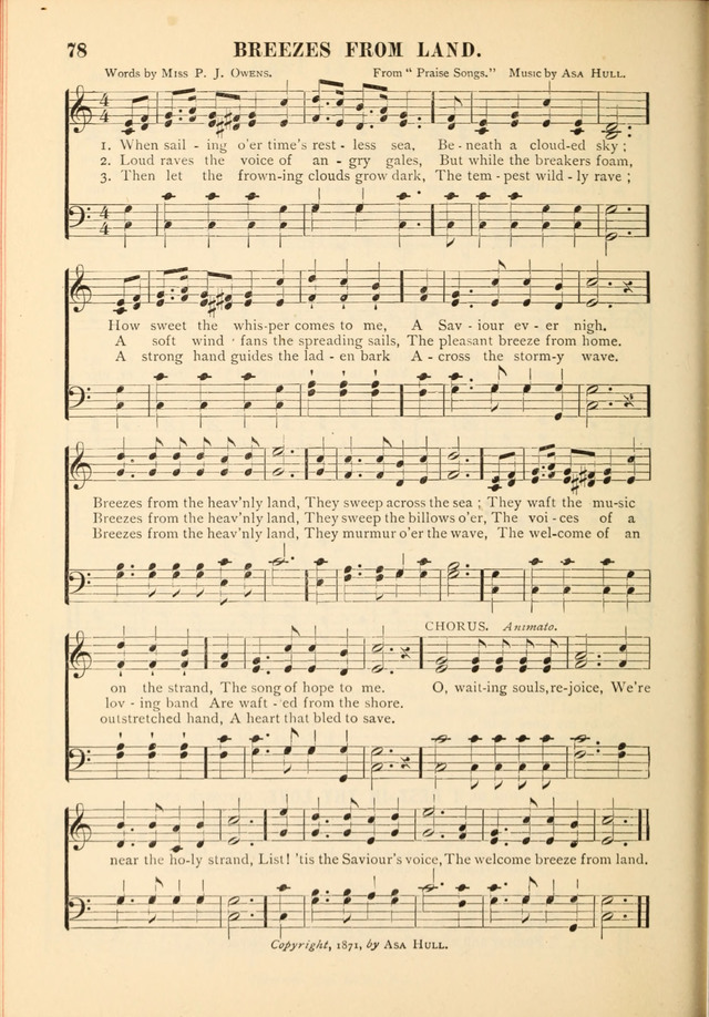 Gospel Praise Book.: a collection of choice gems of sacred song suitable for church service, gospel praise meetings, and family devotions. (Complete ed.) page 76