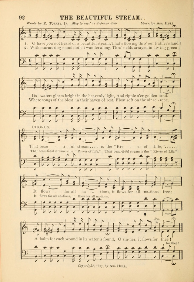 Gospel Praise Book.: a collection of choice gems of sacred song suitable for church service, gospel praise meetings, and family devotions. (Complete ed.) page 92