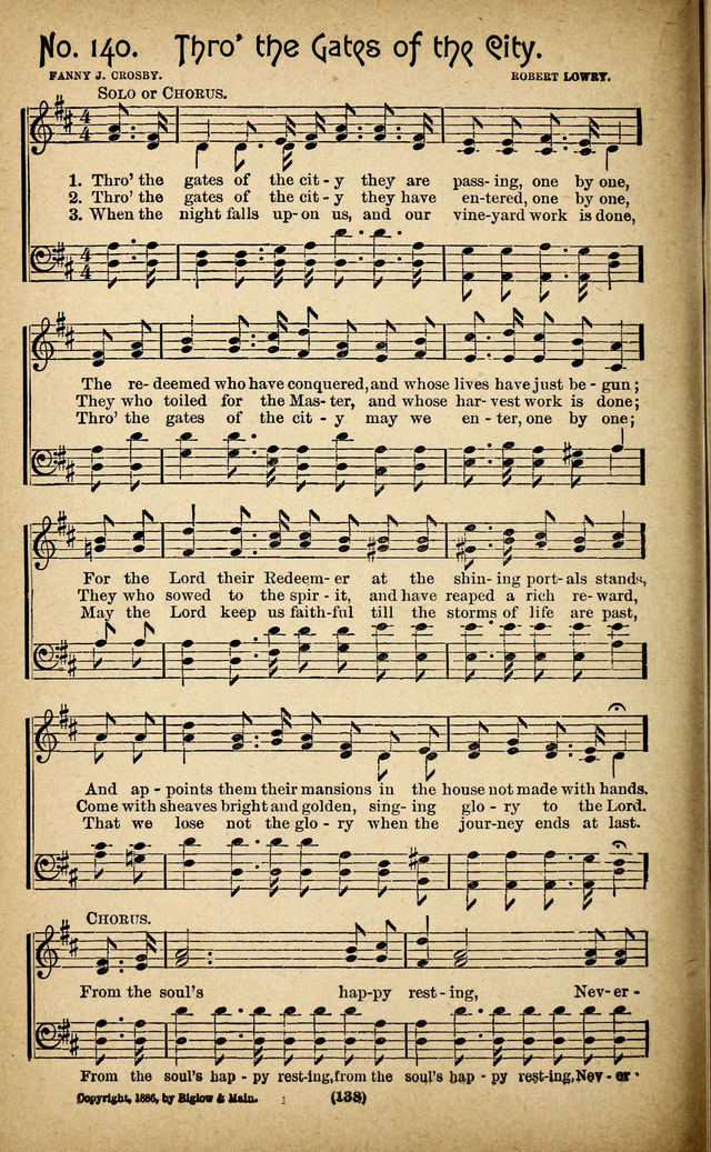 The Glad Refrain for the Sunday School: a new collection of songs for worship page 134