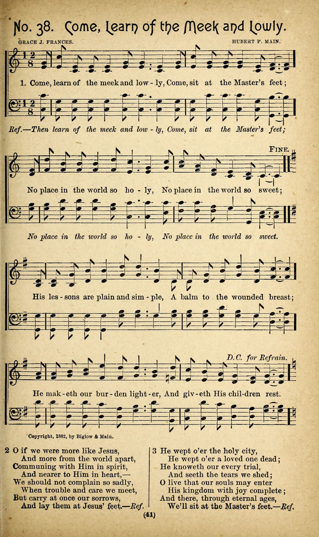 The Glad Refrain for the Sunday School: a new collection of songs for worship page 37