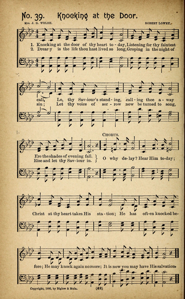 The Glad Refrain for the Sunday School: a new collection of songs for worship page 38