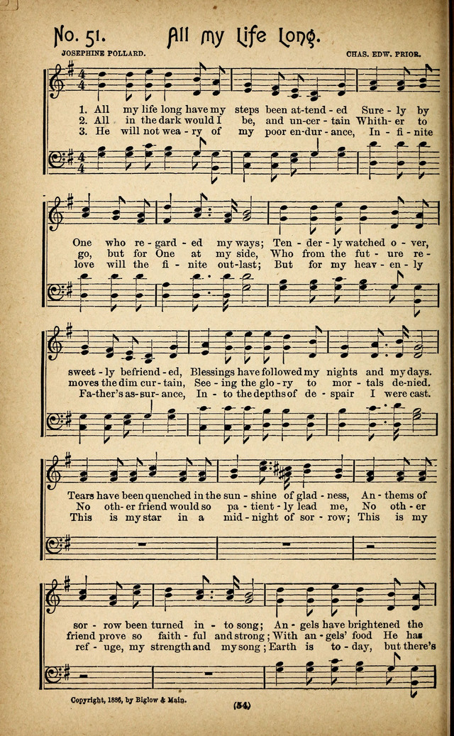 The Glad Refrain for the Sunday School: a new collection of songs for worship page 50