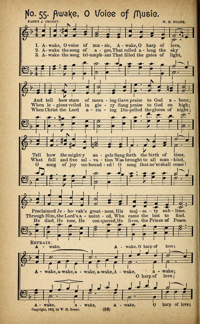 The Glad Refrain for the Sunday School: a new collection of songs for worship page 54