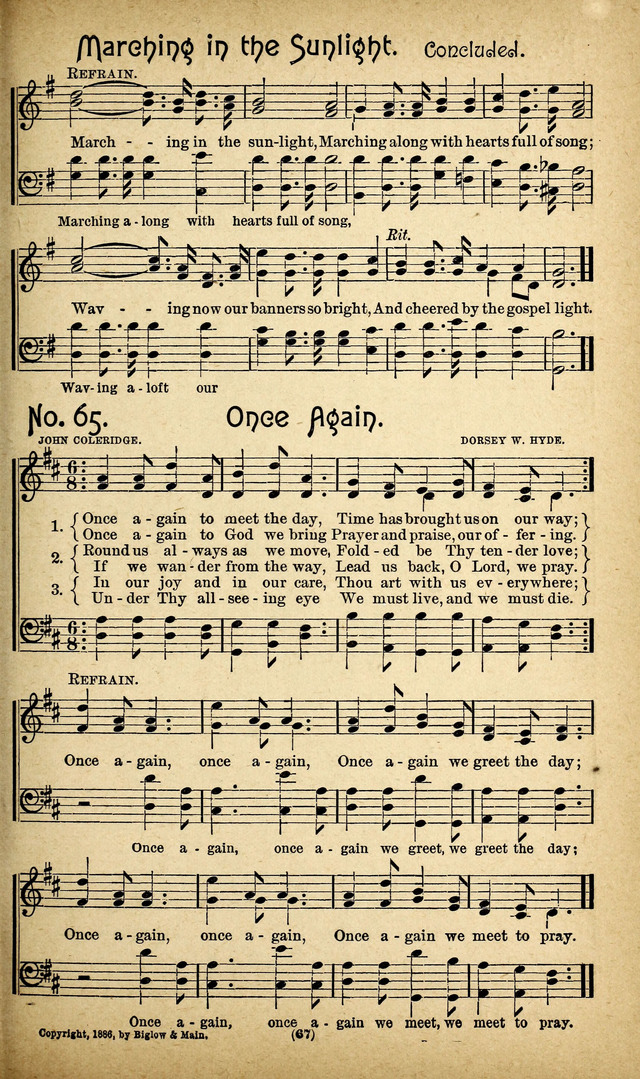 The Glad Refrain for the Sunday School: a new collection of songs for worship page 63