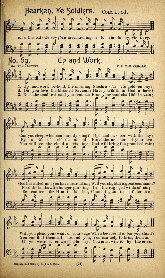 The Glad Refrain for the Sunday School: a new collection of songs for worship page 67