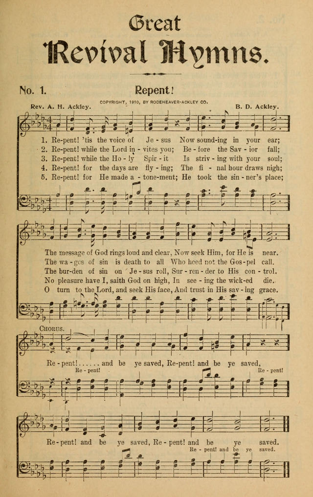 Great Revival Hymns page 1