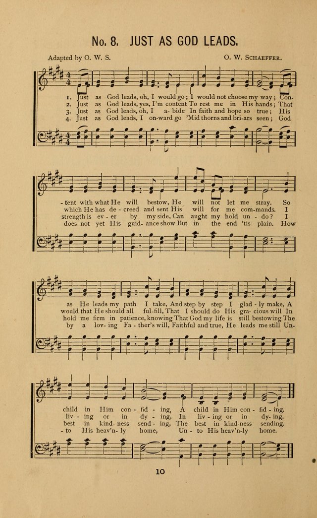 The Golden Sheaf, No. 1: A collection of sacred songs and gospel hymns for sabbath schools, praise meetings, and the home circle page 10