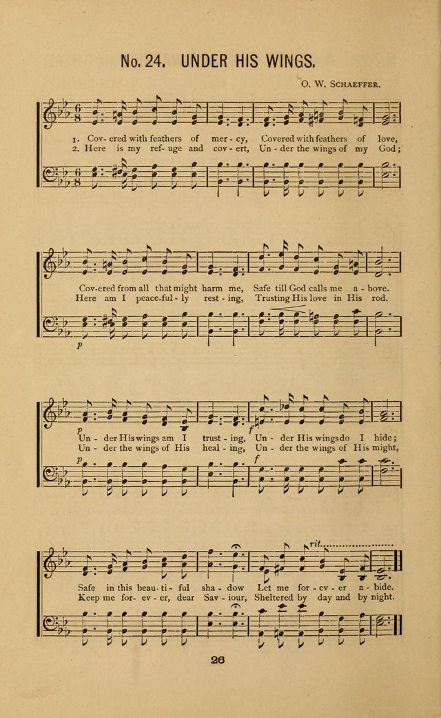 The Golden Sheaf, No. 1: A collection of sacred songs and gospel hymns for sabbath schools, praise meetings, and the home circle page 26