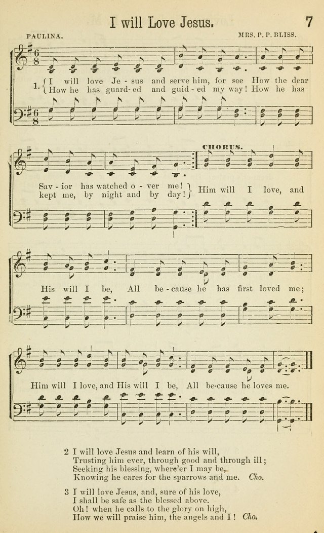 Gospel Songs: a choice collection of hymns and tune, new and old, for gospel meetings, prayer meetings, Sunday schools, etc. page 12