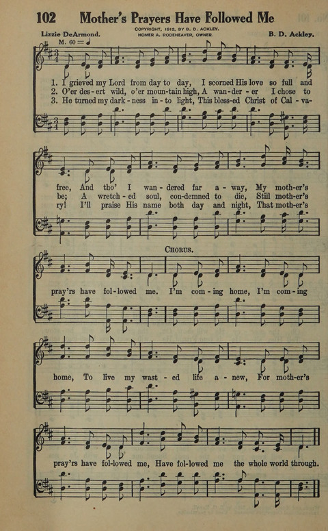 The Gospel in Song: as used in the Anderson Gospel Crusades page 106