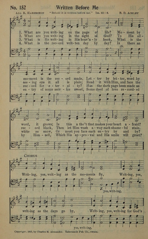 The Gospel in Song: as used in the Anderson Gospel Crusades page 156