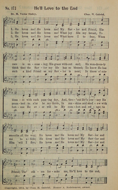 The Gospel in Song: as used in the Anderson Gospel Crusades page 177