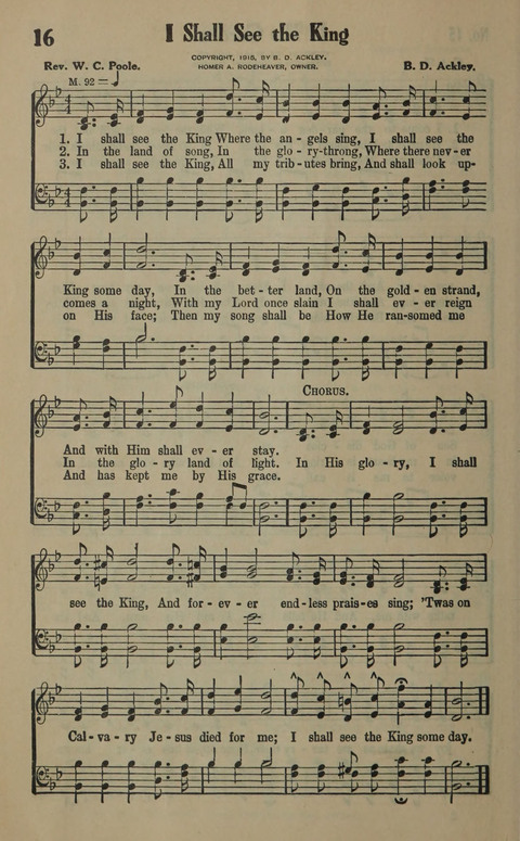 The Gospel in Song: as used in the Anderson Gospel Crusades page 20