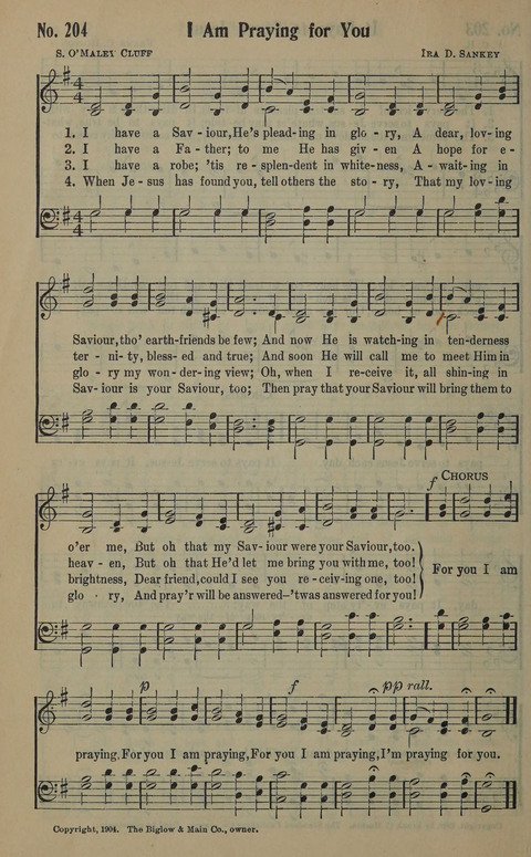 The Gospel in Song: as used in the Anderson Gospel Crusades page 208