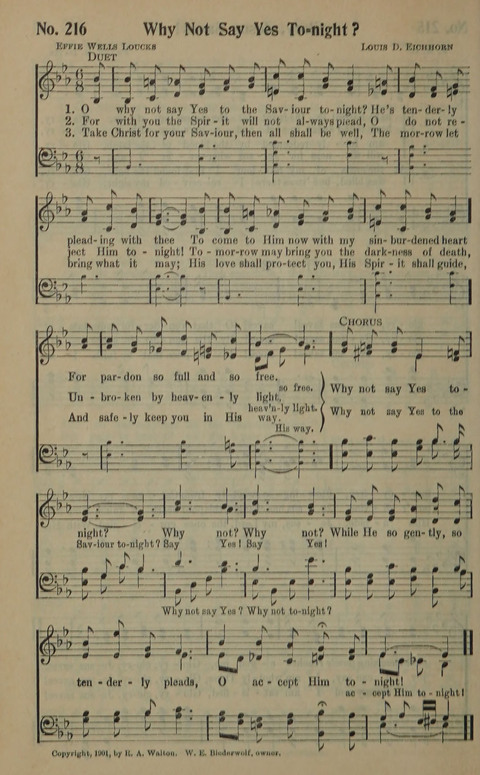 The Gospel in Song: as used in the Anderson Gospel Crusades page 220