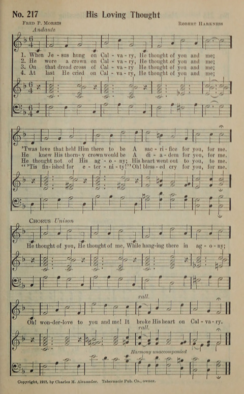 The Gospel in Song: as used in the Anderson Gospel Crusades page 221