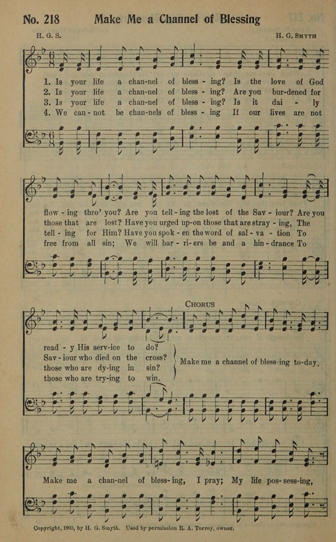 The Gospel in Song: as used in the Anderson Gospel Crusades page 222