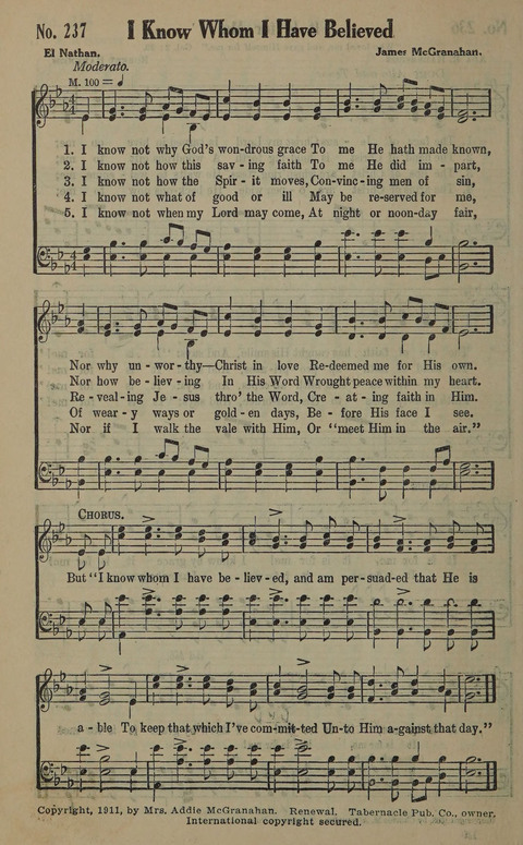 The Gospel in Song: as used in the Anderson Gospel Crusades page 244