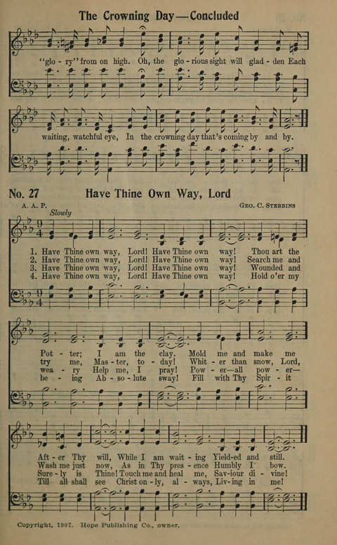 The Gospel in Song: as used in the Anderson Gospel Crusades page 31