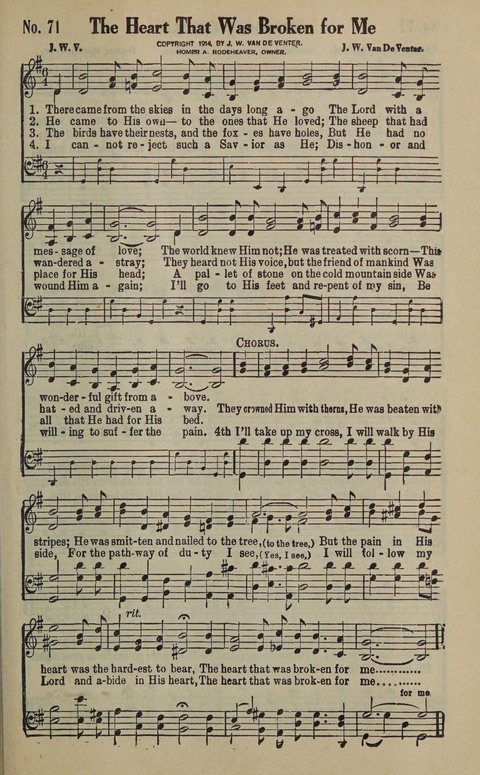 The Gospel in Song: as used in the Anderson Gospel Crusades page 75