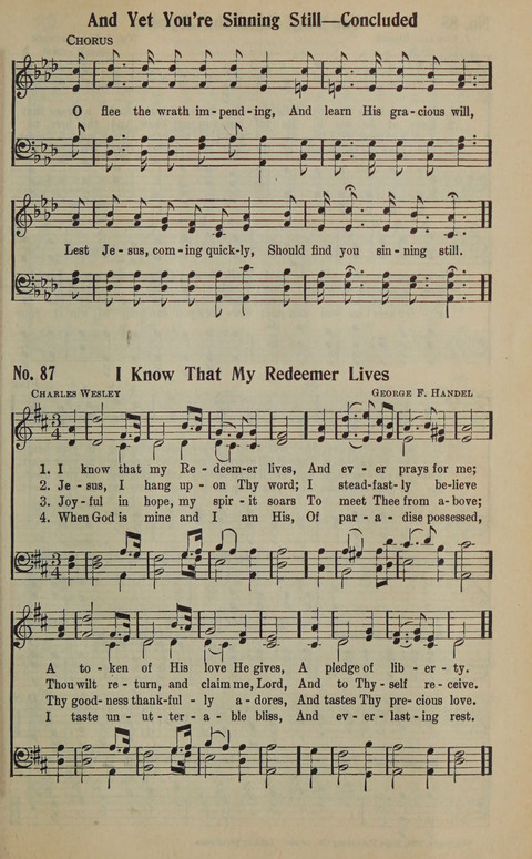 The Gospel in Song: as used in the Anderson Gospel Crusades page 91