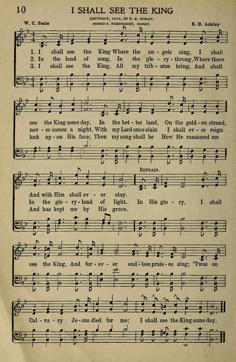 The Gospel in Song: for Use in Evangelistic Meetings or Any Service of the Church page 10