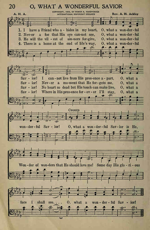 The Gospel in Song: for Use in Evangelistic Meetings or Any Service of the Church page 20