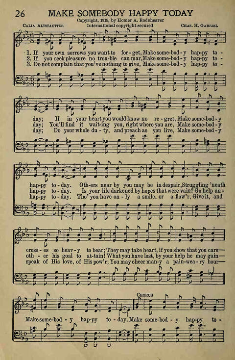 The Gospel in Song: for Use in Evangelistic Meetings or Any Service of the Church page 26