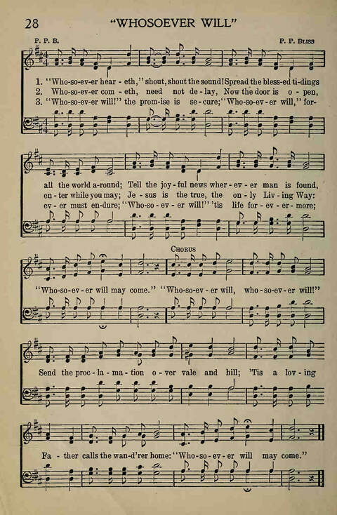 The Gospel in Song: for Use in Evangelistic Meetings or Any Service of the Church page 28