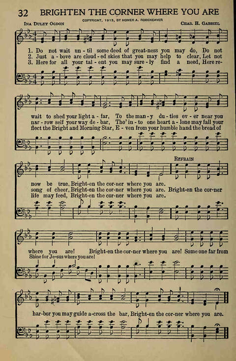 The Gospel in Song: for Use in Evangelistic Meetings or Any Service of the Church page 32