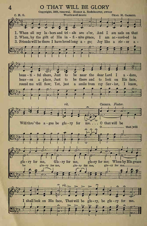 The Gospel in Song: for Use in Evangelistic Meetings or Any Service of the Church page 4