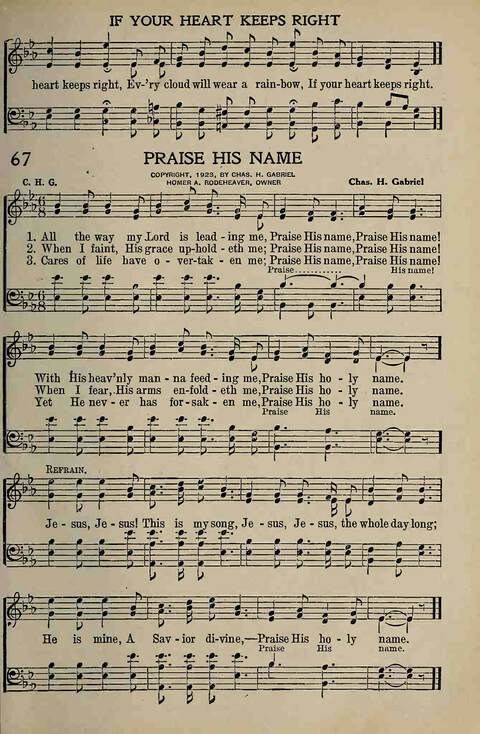 The Gospel in Song: for Use in Evangelistic Meetings or Any Service of the Church page 65