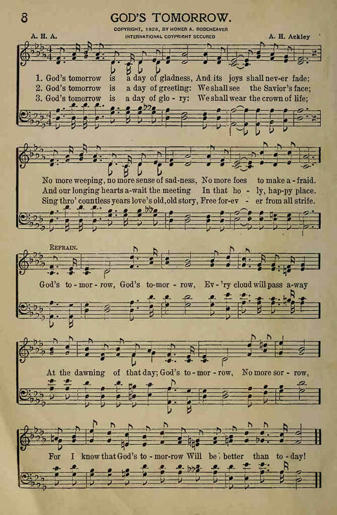 The Gospel in Song: for Use in Evangelistic Meetings or Any Service of the Church page 8