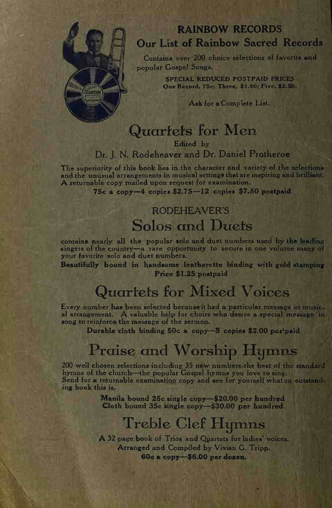 The Gospel in Song: for Use in Evangelistic Meetings or Any Service of the Church page i