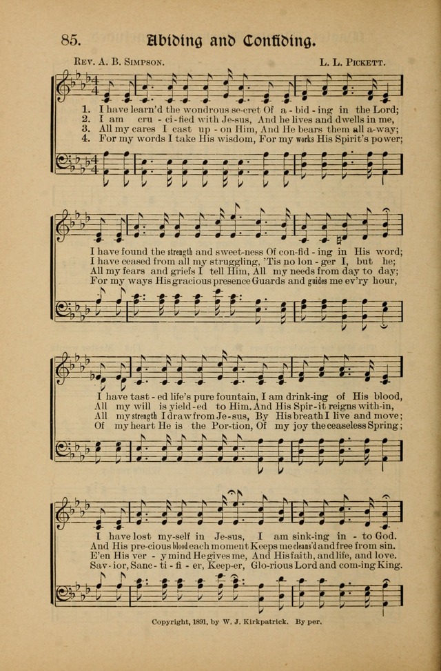 Garden of Spices: a choice collection for revival meetings, missionary meetings, rescue work, church and Sunday schools page 99