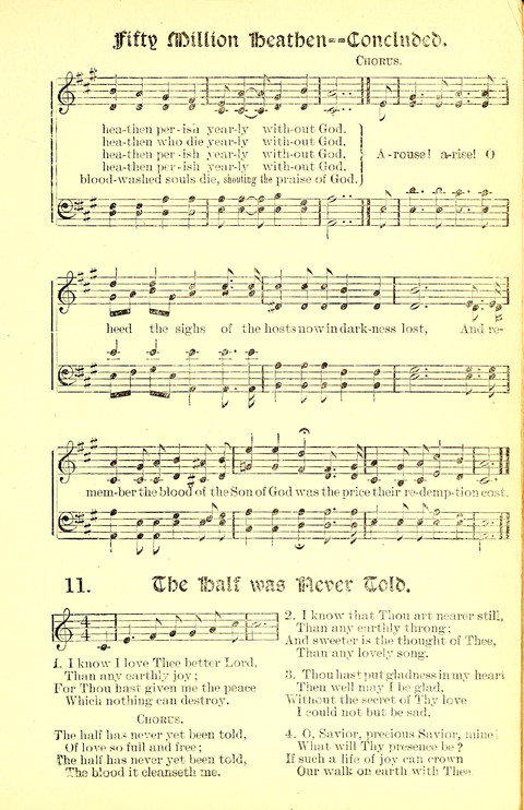 Garden of Spices: a choice collection for revival meetings, missionary meetings, rescue work, church and Sunday schools page 11