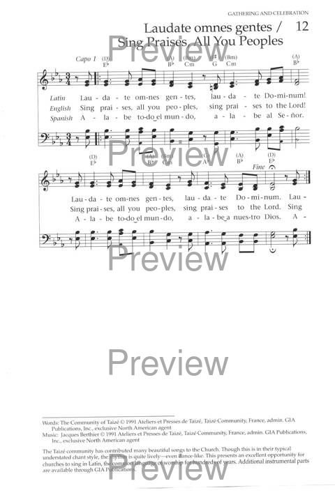 Global Songs for Worship page 18