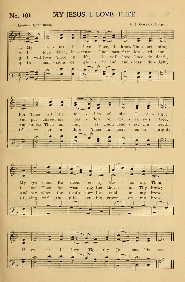 Gospel Songs and Hymns No. 1: for the sunday school, prayer meeting, social meeting, general song service page 101