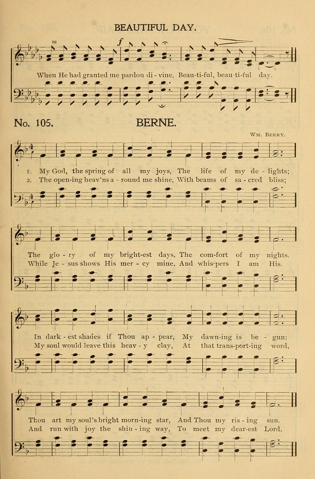 Gospel Songs and Hymns No. 1: for the sunday school, prayer meeting, social meeting, general song service page 105