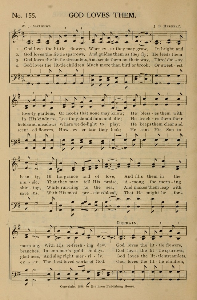 Gospel Songs and Hymns No. 1: for the sunday school, prayer meeting, social meeting, general song service page 160