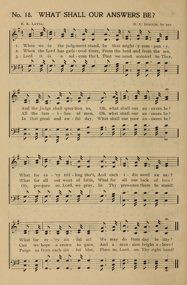 Gospel Songs and Hymns No. 1: for the sunday school, prayer meeting, social meeting, general song service page 18