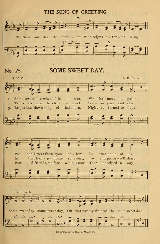 Gospel Songs and Hymns No. 1: for the sunday school, prayer meeting, social meeting, general song service page 25