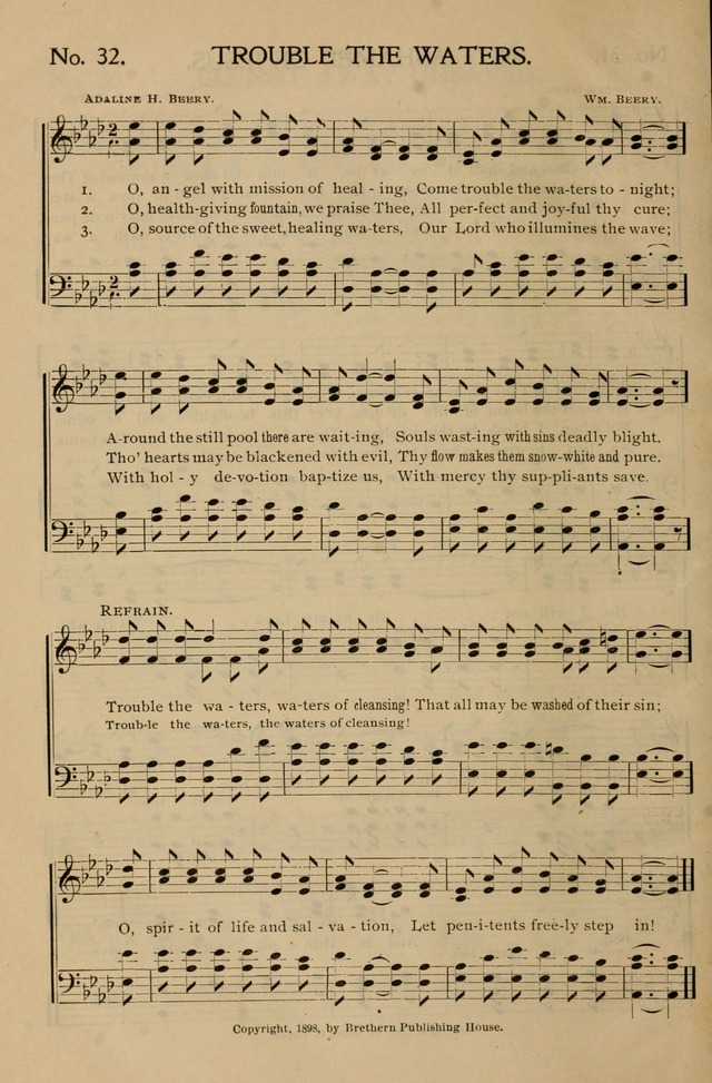 Gospel Songs and Hymns No. 1: for the sunday school, prayer meeting, social meeting, general song service page 32