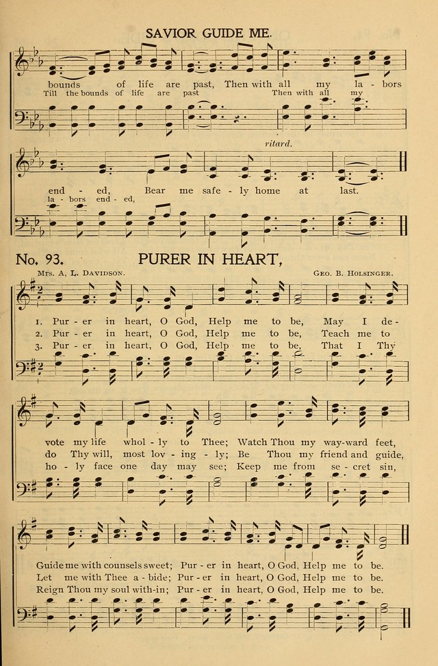 Gospel Songs and Hymns No. 1: for the sunday school, prayer meeting, social meeting, general song service page 93