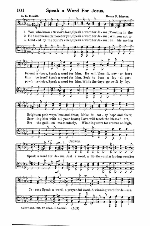 Gospel Songs for Men: a Collection of Quartets and Choruses for Male Voices page 101