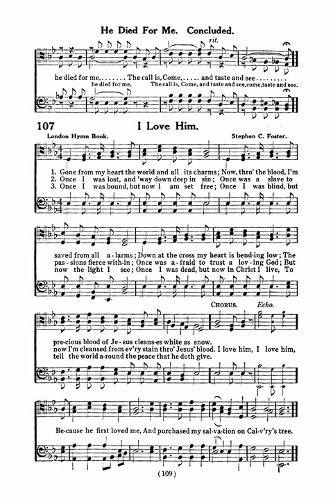 Gospel Songs for Men: a Collection of Quartets and Choruses for Male Voices page 107