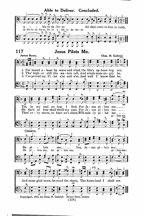 Gospel Songs for Men: a Collection of Quartets and Choruses for Male Voices page 117