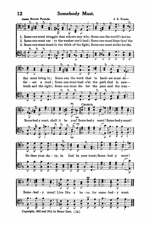 Gospel Songs for Men: a Collection of Quartets and Choruses for Male Voices page 12